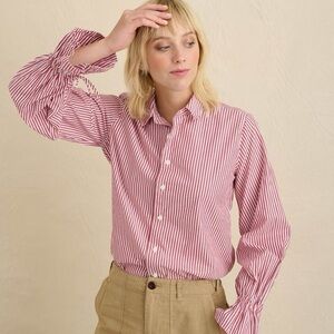 Alex Mill Ruby Striped Shirt In Red/White Size S